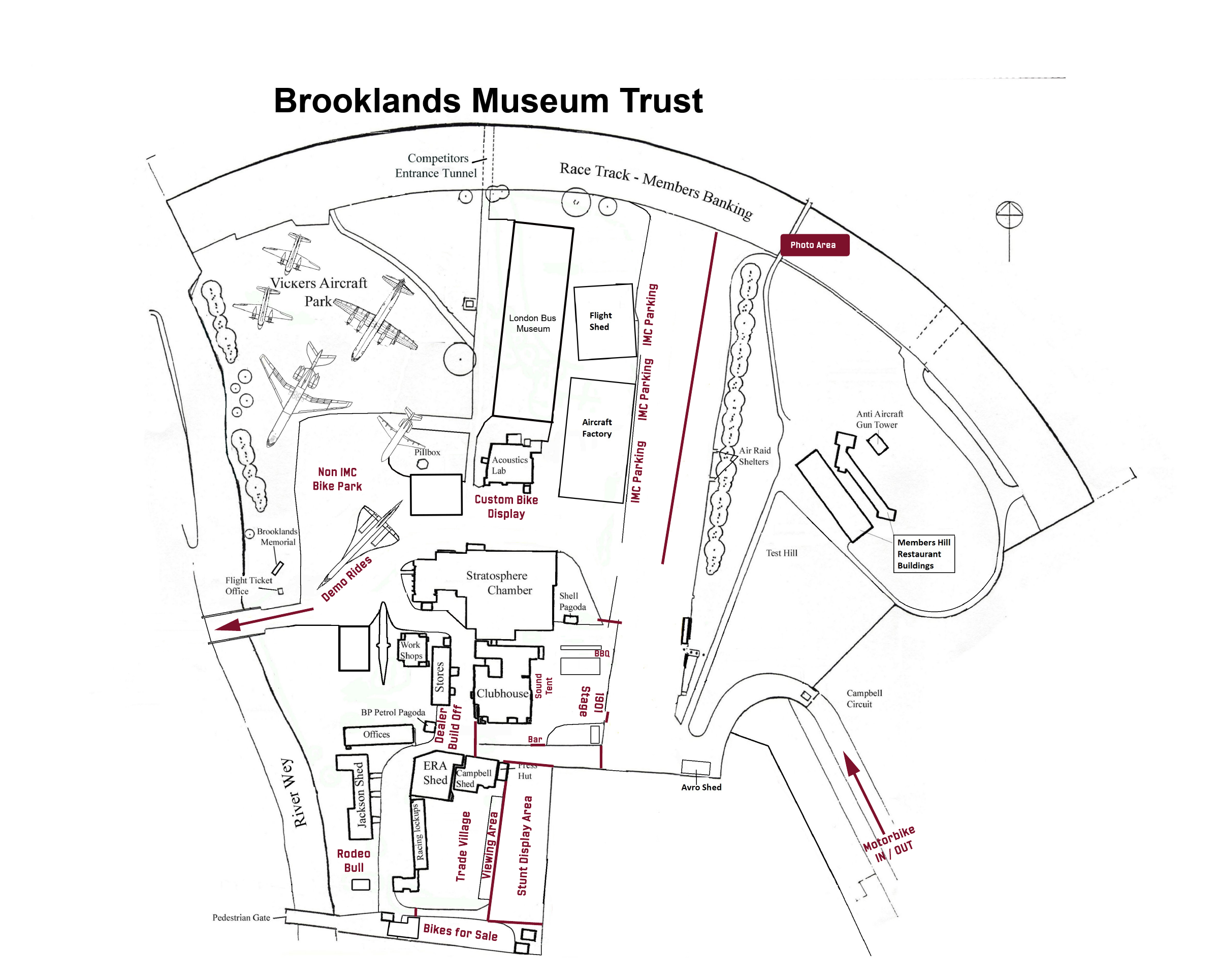 Brooklands event layout